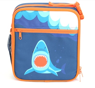 Shark lunchbox with water bottle in the side