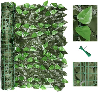 120" x 40" Artificial Ivy Privacy Fence Screen