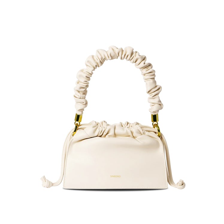 SINBONO off-white drawstring bag