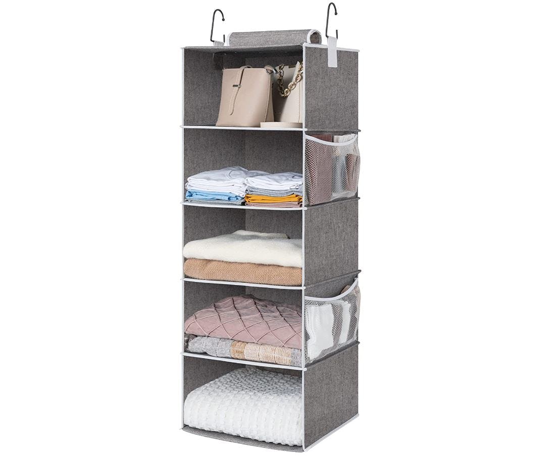 StorageWorks 5-Shelf Jumbo Hanging Storage Closet