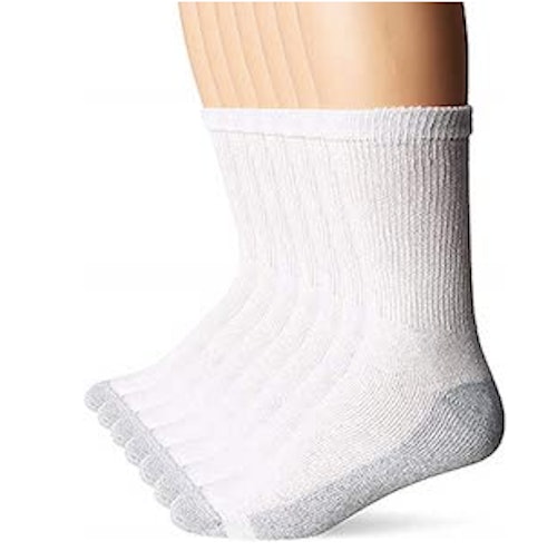 Hanes Men's FreshIQ X-Temp Comfort Cool Crew Socks (6-Pack)