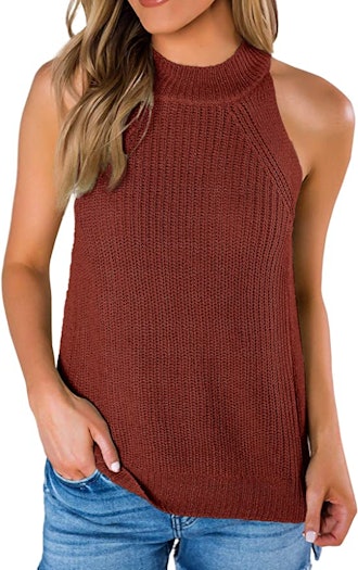 SySea Halter Neck Knit Tank Top