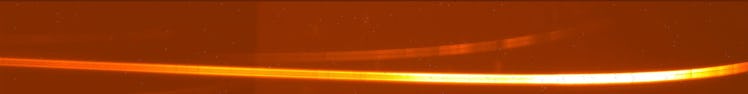 image of a curved line, fading from orange to yellow to white on a dark orange background