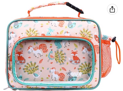 Mackenzie Navy Pink Multi Hearts Lunch Boxes