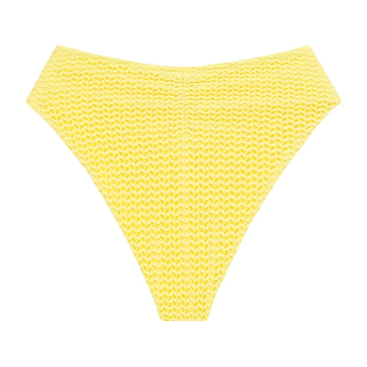 Montce yellow crochet bikini bottom