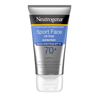 Neutrogena Sport Face Oil-Free Sunscreen offers SPF 70 protection for the face. 
