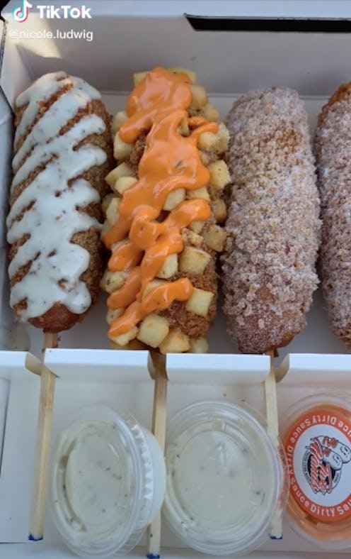 TikTok is obsessed with Korean Fried Cheese, a street food that is also known as Korean Corndogs.
