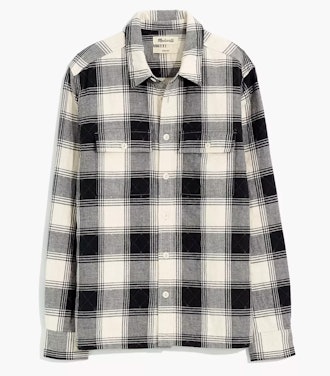 Quilted Easy Shirt-Jacket in Plaid