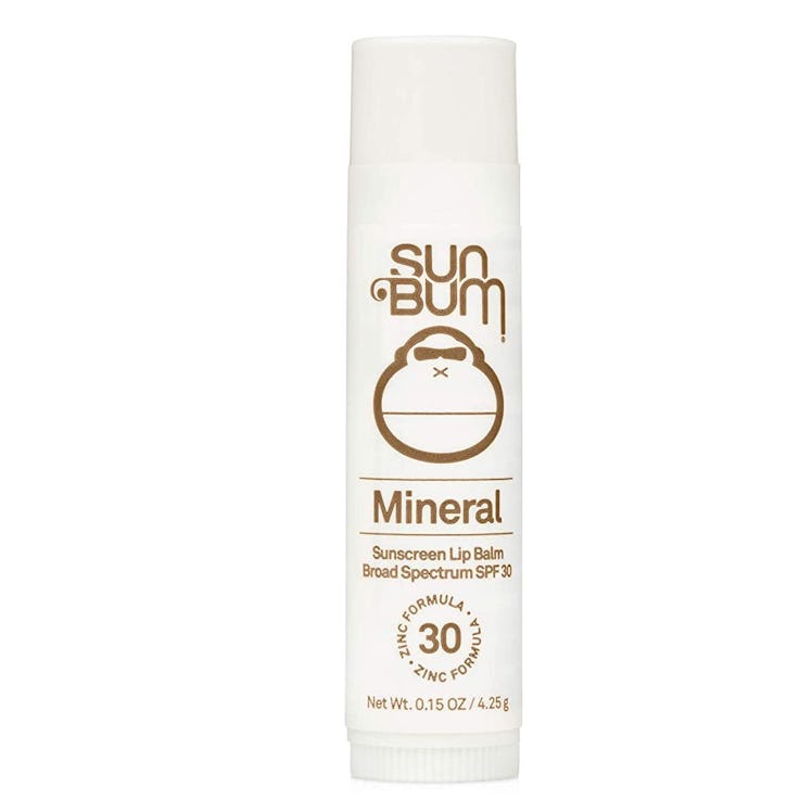 Sun Bum Mineral Sunscreen Lip Balm can protect your lips while you're running. 