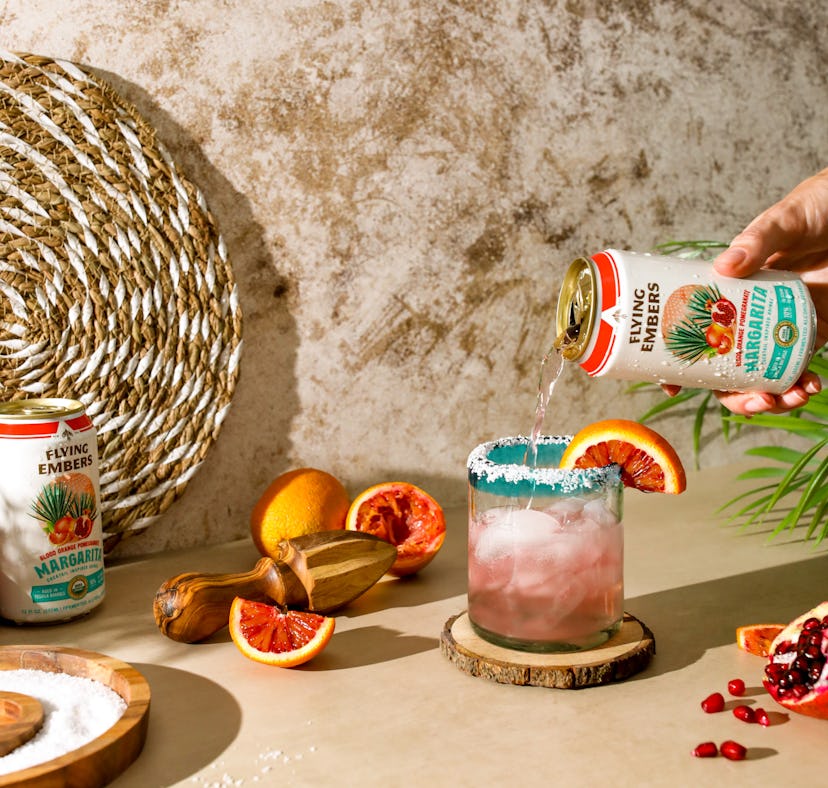 Flying Embers' canned margaritas and mojitos will upgrade your poolside sips.