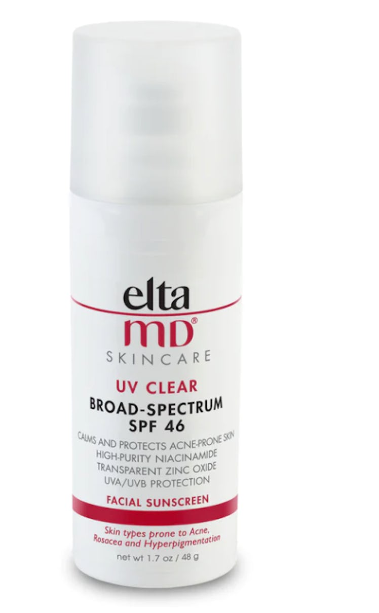 clear facial sunscreen for hyperpigmentation and acne prone skin 