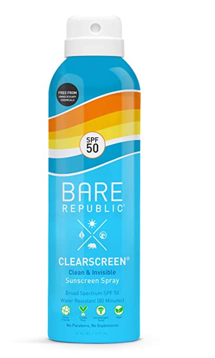 clear spray sunscreen