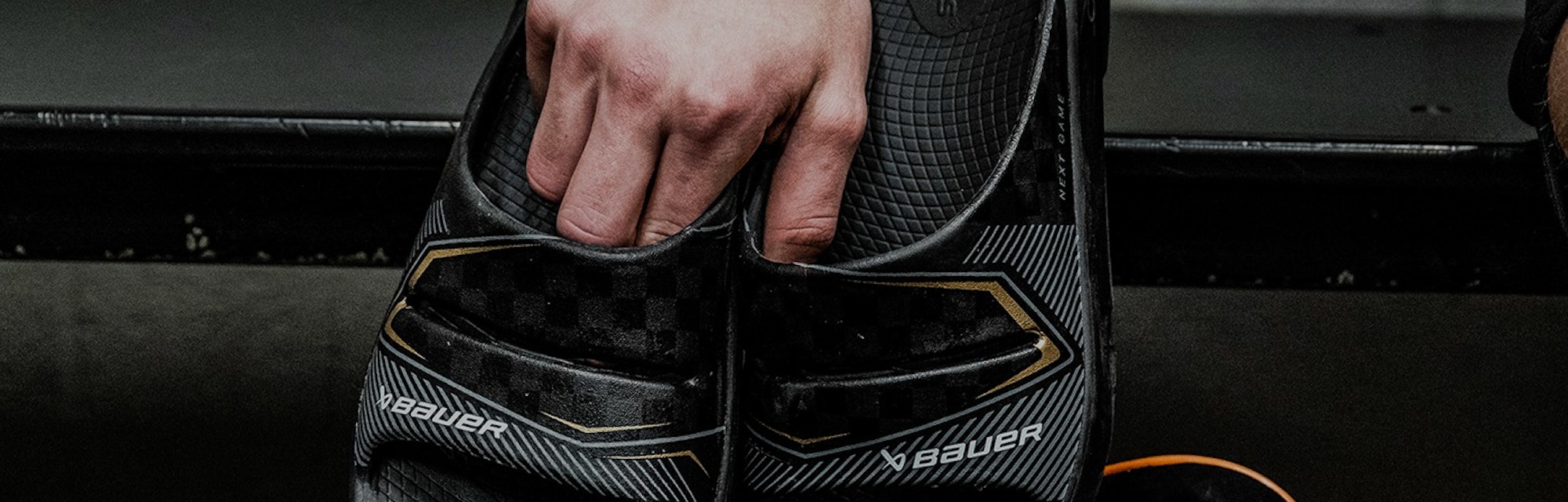 Bauer Hockey and Oofos "The Bartlett" active recovery slides