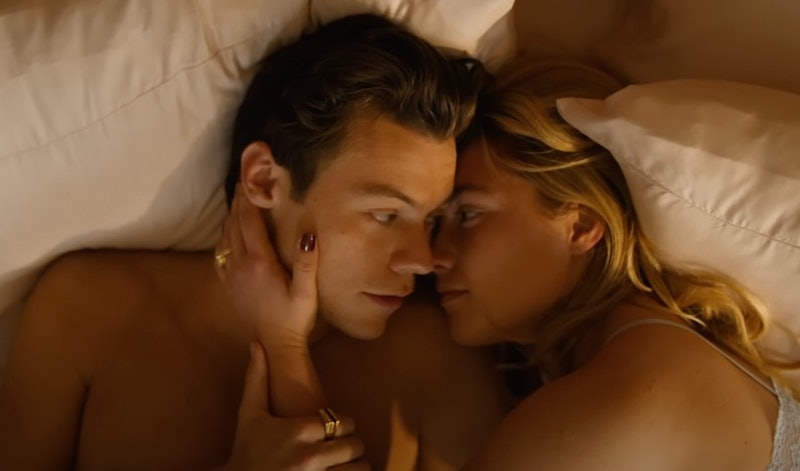 Harry Styles and Florence Pugh in the 'Don't Worry Darling' trailer. 