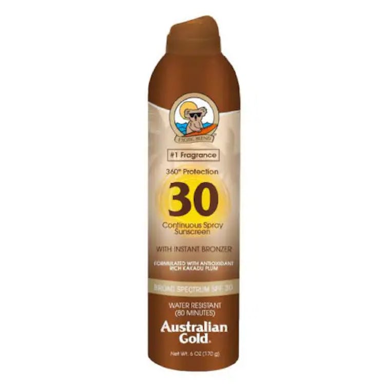 Australian Gold Continuous Spray Sunscreen With Instant Bronzer SPF 30