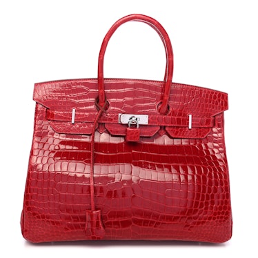 Hermès Birkin bag red croc