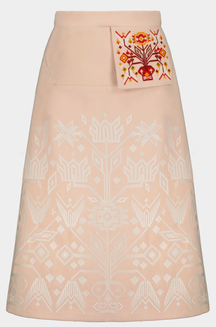 Skirt With Traditional “Rug” Embroidery