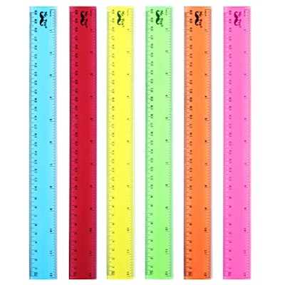 Rulers are a must-have when shopping for back to school supplies.