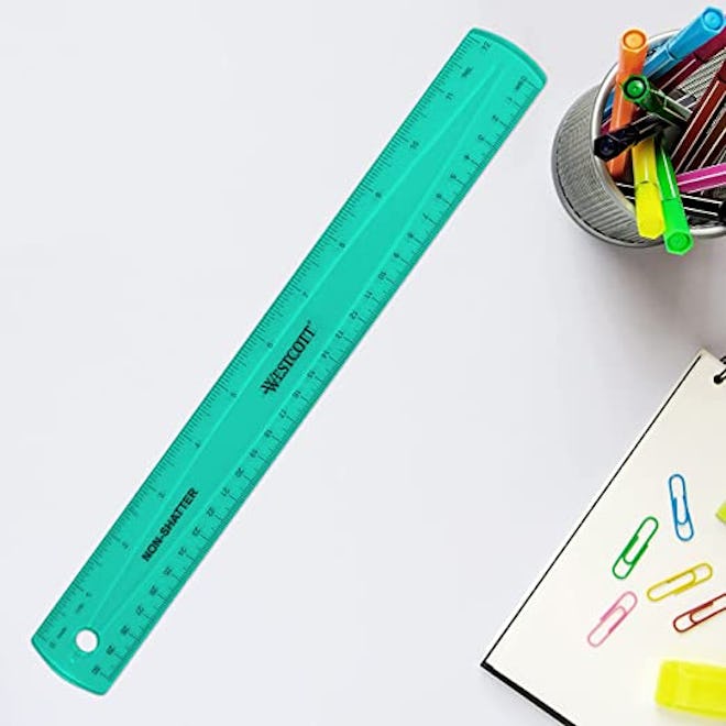 When buying your back to school supplies, opt for a ruler that's shatterproof.