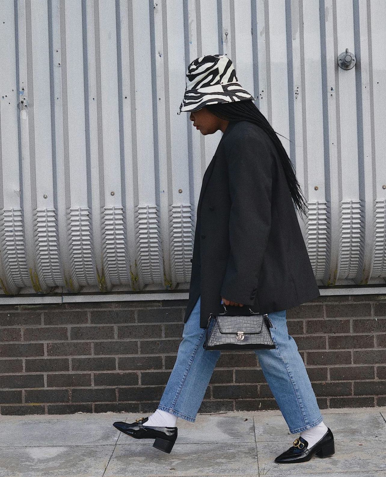 ada oguntodu in loafers
