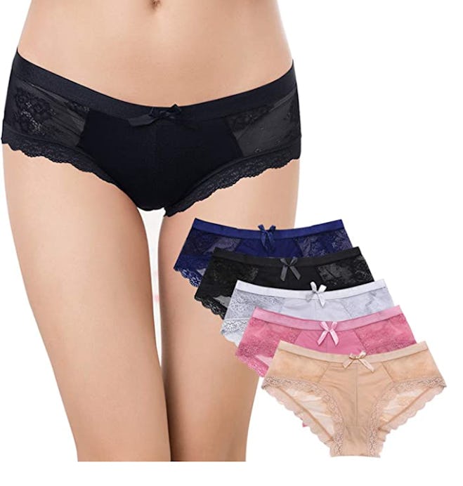 KUKOME Lace Briefs (5-Pack)
