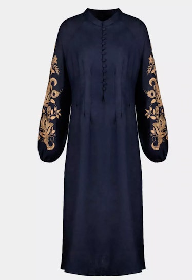  Women’s Dress Based On A Traditional Shirt With Author’s Embroidery