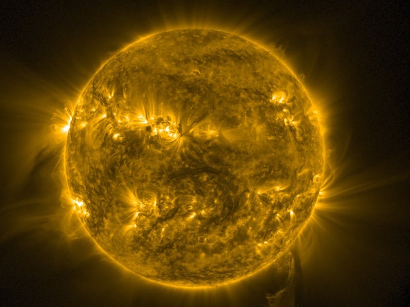 GOES sun image cut out