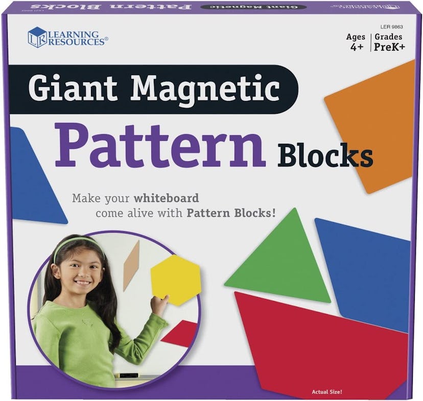 Learning Resources Giant Magnetic Pattern Blocks (47 Pieces)