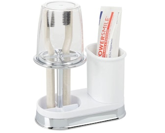  mDesign Plastic Toothpaste and Toothbrush Holder 