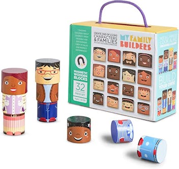 My Family Builders Magnetic Wood Blocks (32 Pieces)