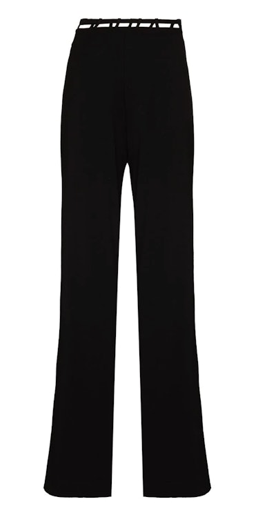 Cut-Out High-Rise Trousers