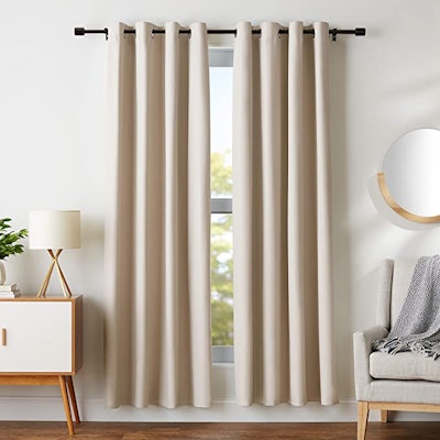 Blackout curtains for baby's room can help keep out light in the summer evenings.