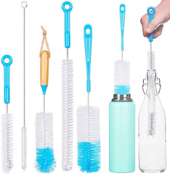 Turbo Microfiber Bottle Brush Cleaner Set (5-Pack)