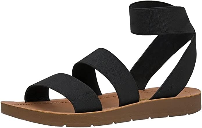 DREAM PAIRS Elastic Ankle Strap Sandals