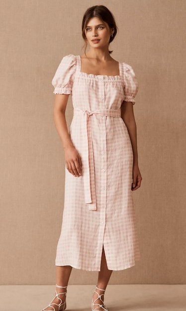 Sleeper Linen Brigitte Midi Dress