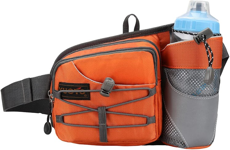 best fanny pack with water bottle holder and deep pockets
