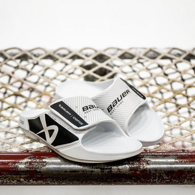 These foam recovery slides will alleviate stress on your feet