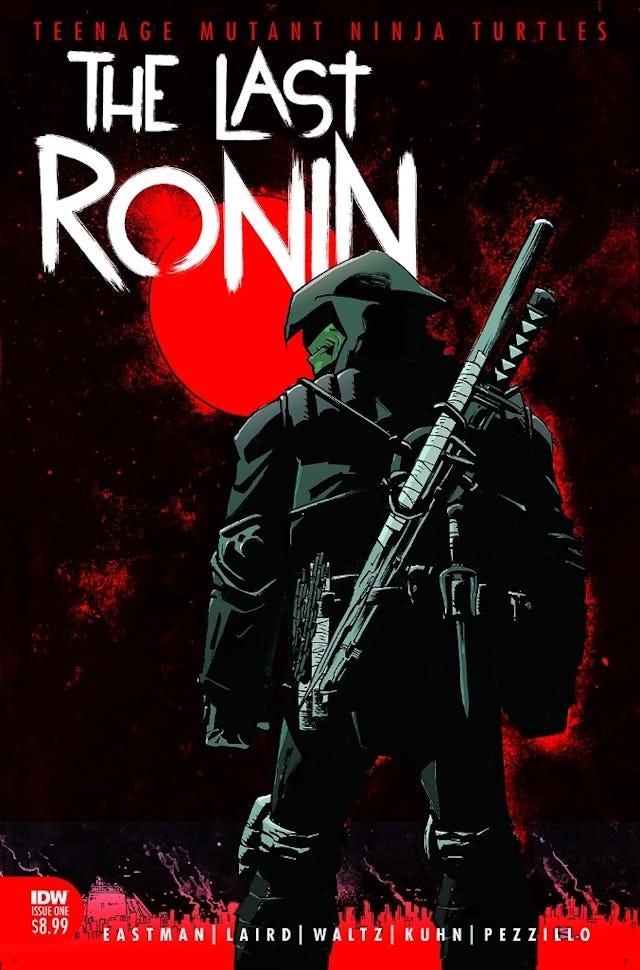 The original cover  of The Last Ronin Issue #1, Teenage Mutant Ninja Turtles.