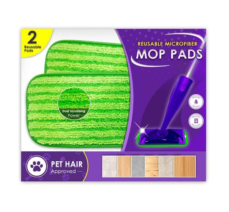 Turbo Microfiber Reusable Floor Mop Pads (2-Pack)