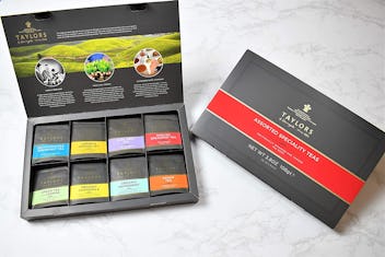 Taylors of Harrogate assorted specialty teas box, one of the best housewarming gifts under $20 on Am...