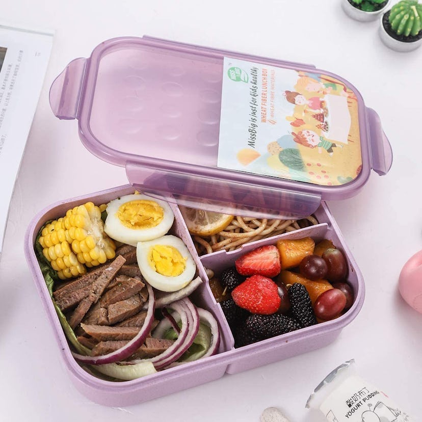MISS BIG bento box, one of the best lunch boxes on Amazon for kids
