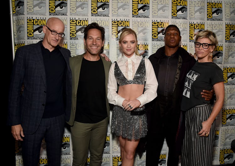 The cast and director of Ant-Man and the Wasp: Quantumania.