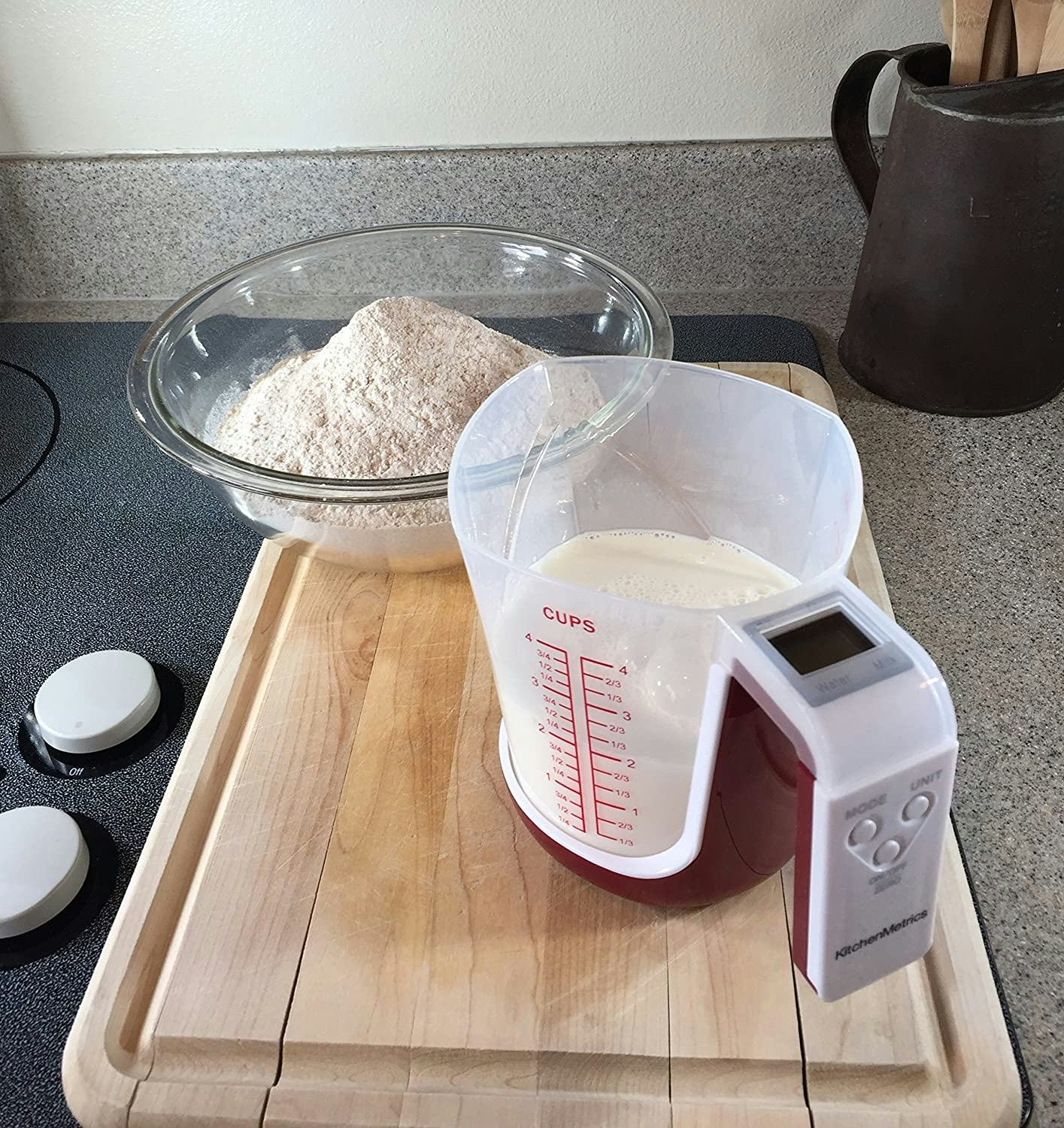 KitchenMetrics Digital Kitchen Scale &amp; Measuring Cup