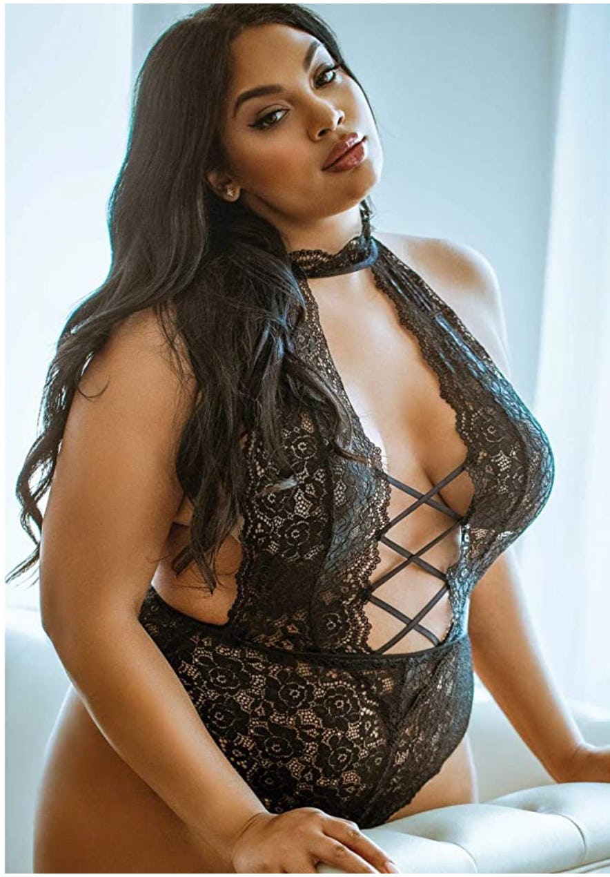 Ella Lust Lace Cross Front Bodysuit