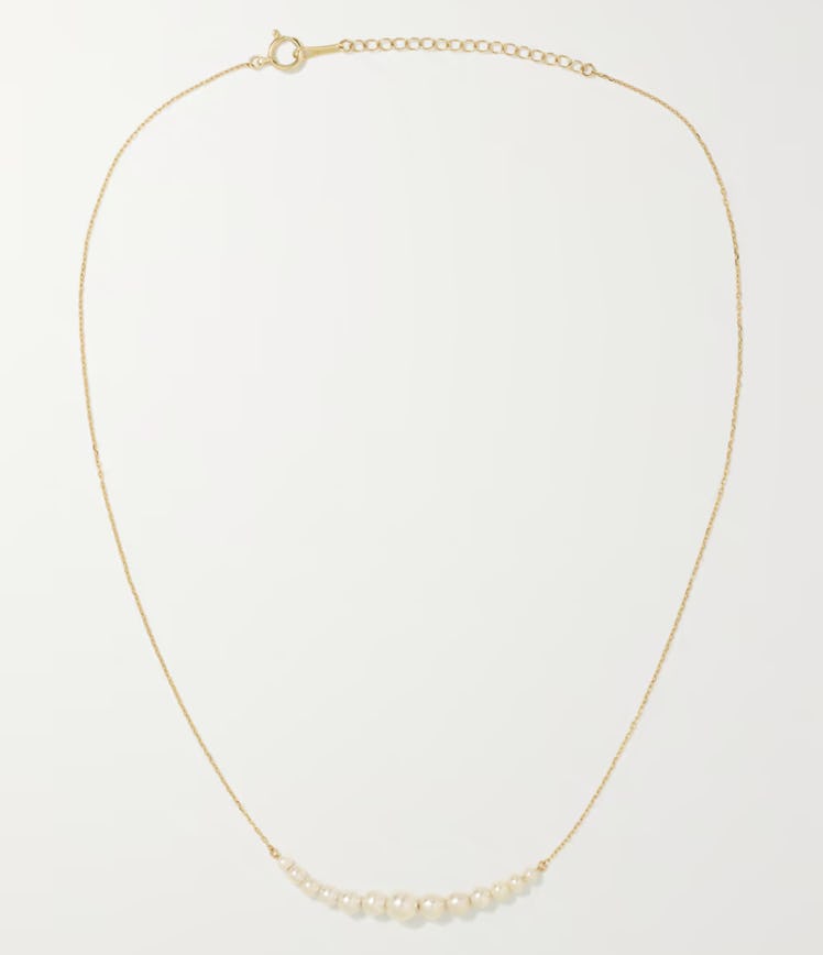 14-Karat Gold Pearl Necklace