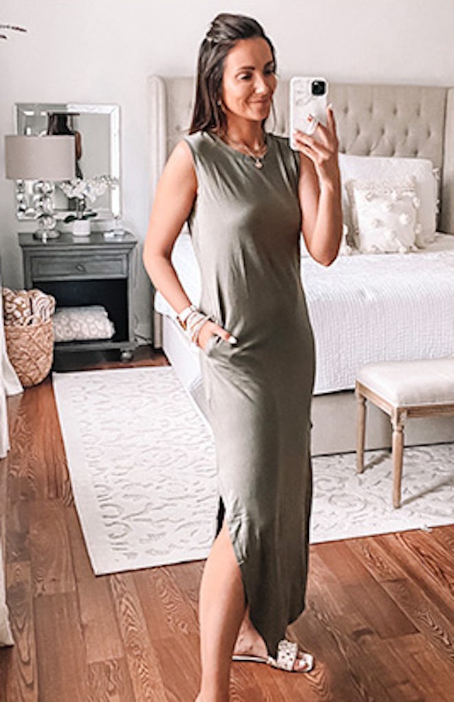 ANRABESS Sleeveless Maxi Dress