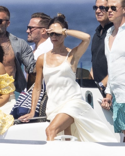 victoria beckham white slip dress 2022