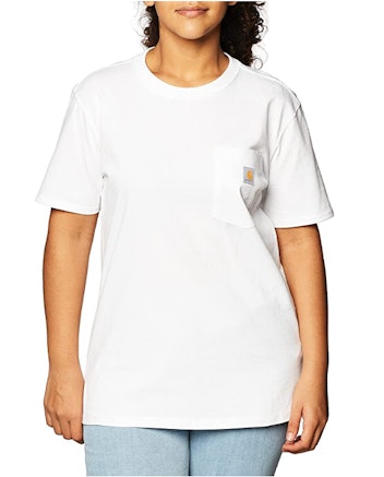 Carhartt Women's Loose Fit Heavyweight Short-Sleeve Pocket Comfortable T-Shirt
