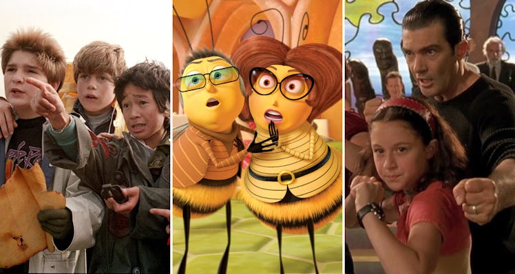 The Goonies, Bee Movie, and Spy Kids movie stills