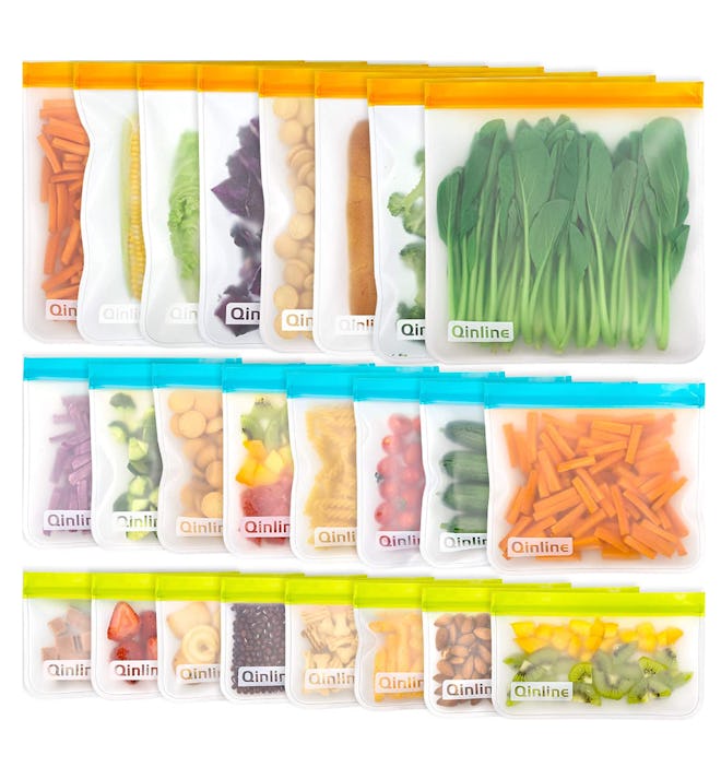 Qinline Reusable Food Storage Bags (24-Pack)